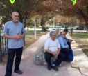 برگزاری  مراسم قرائت زیارت پر فیض عاشورا در جوار مزار شهید خوش همزمان با سومین روز از هفته جنگ