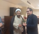 تبریک و اهدای شاخه گل توسط رئیس دانشکدگان فارابی دانشگاه تهران به استادان و همیاران آموزشی در روز گرامیداشت روز معلم و مقام استاد
