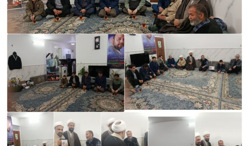 دیدار رئیس و اعضای دانشکدگان فارابی دانشگاه تهران با خانواده شهید مدافع امنیت، سرهنگ عباس اسدی